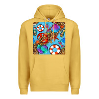 Antique Gold summer with leopard seamless pattern Premium Hoodie - BundleAndBundleShop