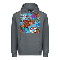 Rock summer with leopard seamless pattern Premium Hoodie - BundleAndBundleShop