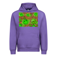 Tulip shamrock glitter leopard and wood background Urban Hoodie - Artiststas