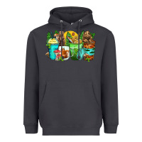 Smoke bear coffee cups Heavyweight Hoodie - Zillion Design Studio