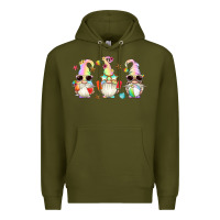 Army Green summer gnomes Premium Hoodie - Artiststas