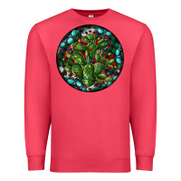 Cardinal Christmas Santa Claus round Premium Sweatshirt - RanaPortraitStore