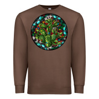 Chestnut Christmas Santa Claus round Premium Sweatshirt - RanaPortraitStore