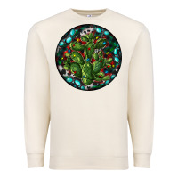 Sandshell Christmas Santa Claus round Premium Sweatshirt - RanaPortraitStore
