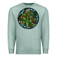 Seafoam Christmas Santa Claus round Premium Sweatshirt - RanaPortraitStore