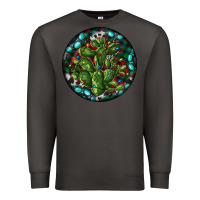 Smoke Christmas Santa Claus round Premium Sweatshirt - RanaPortraitStore