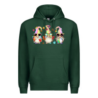 Sports Green summer gnomes Premium Hoodie - Artiststas