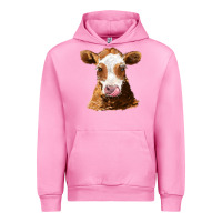 Fuchsia Pink guernsey cow Urban Hoodie - AdoDesignShop