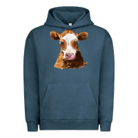Pigment Midnight Navy guernsey cow Urban Hoodie - AdoDesignShop
