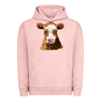 Pigment Salmon guernsey cow Urban Hoodie - AdoDesignShop