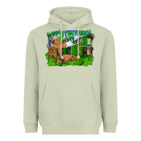 Matcha Happy st. patrick's day cattle and calfs Heavyweight Hoodie - RanaPortraitStore