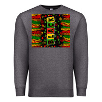 Charcoal Heather black license letters Premium Sweatshirt - Zillion Design Studio
