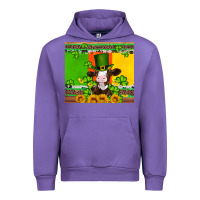 Tulip saint patricks cow and hat with sunflower and shamrock Urban Hoodie - Artiststas
