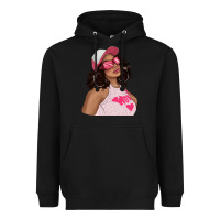 Black pink sunglasses afro black girl Heavyweight Hoodie - texasbilliewilder