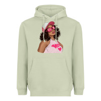 Matcha pink sunglasses afro black girl Heavyweight Hoodie - texasbilliewilder