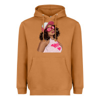 Meerkat pink sunglasses afro black girl Heavyweight Hoodie - texasbilliewilder