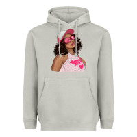 Moon Dust pink sunglasses afro black girl Heavyweight Hoodie - texasbilliewilder