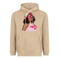 Mushroom pink sunglasses afro black girl Heavyweight Hoodie - texasbilliewilder