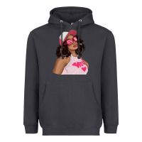 Smoke pink sunglasses afro black girl Heavyweight Hoodie - texasbilliewilder