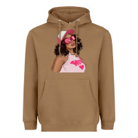 Toasted Coconut pink sunglasses afro black girl Heavyweight Hoodie - texasbilliewilder