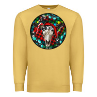 Antique Gold Christmas skull Premium Sweatshirt - RanaPortraitStore