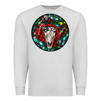 Dove Grey Christmas skull Premium Sweatshirt - RanaPortraitStore