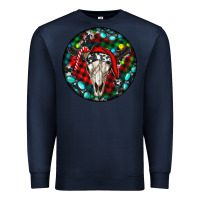 Navy Christmas skull Premium Sweatshirt - RanaPortraitStore