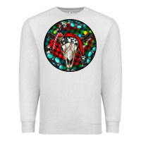 Oatmeal Heather Christmas skull Premium Sweatshirt - RanaPortraitStore