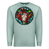 Seafoam Christmas skull Premium Sweatshirt - RanaPortraitStore
