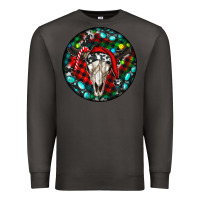 Smoke Christmas skull Premium Sweatshirt - RanaPortraitStore