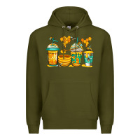 Army Green bumble bee honey coffee Premium Hoodie - Jasminsmagicworld