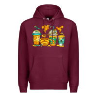 Burgundy bumble bee honey coffee Premium Hoodie - Jasminsmagicworld