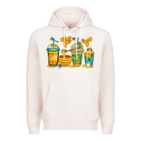 Pale Pink bumble bee honey coffee Premium Hoodie - Jasminsmagicworld