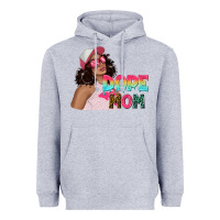 Heather Grey pink sunglasses afro black girl dope mom Heavyweight Hoodie - texasbilliewilder