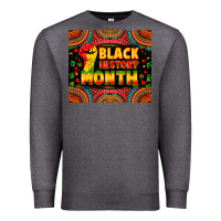 Charcoal Heather black history month Premium Sweatshirt - Zillion Design Studio