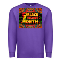Purple black history month Premium Sweatshirt - Zillion Design Studio