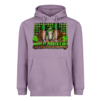Lavender happy st. patrick's day horses with leprechaun hat and bandana Heavyweight Hoodie - RanaPortraitStore