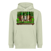 Matcha happy st. patrick's day horses with leprechaun hat and bandana Heavyweight Hoodie - RanaPortraitStore