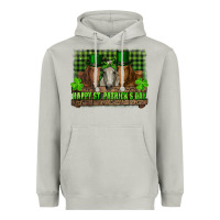 Moon Dust happy st. patrick's day horses with leprechaun hat and bandana Heavyweight Hoodie - RanaPortraitStore