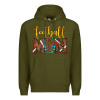 Army Green football mom Premium Hoodie - JahusDesignShop