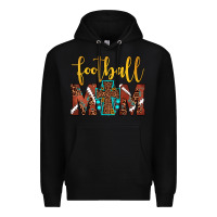 Black football mom Premium Hoodie - JahusDesignShop