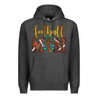 Charcoal Heather football mom Premium Hoodie - JahusDesignShop