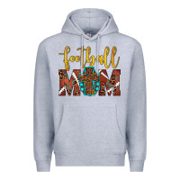 Heather Grey football mom Premium Hoodie - JahusDesignShop
