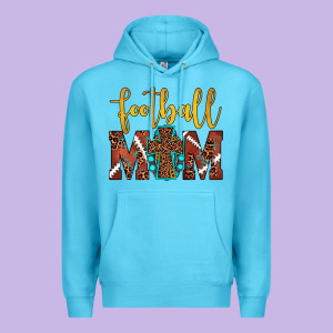 Football Mom Premium Hoodie Designed By Jahusdesignshop