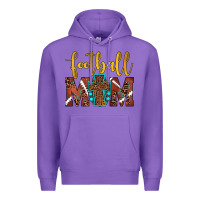 Purple football mom Premium Hoodie - JahusDesignShop