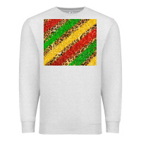 Oatmeal Heather african colors leopard Premium Sweatshirt - Zillion Design Studio