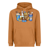 Meerkat siberian husky coffee cups Heavyweight Hoodie - Zillion Design Studio