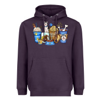 Plum siberian husky coffee cups Heavyweight Hoodie - Zillion Design Studio
