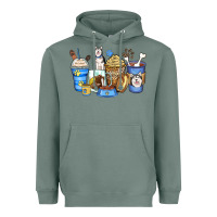 Sage siberian husky coffee cups Heavyweight Hoodie - Zillion Design Studio