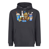Smoke siberian husky coffee cups Heavyweight Hoodie - Zillion Design Studio